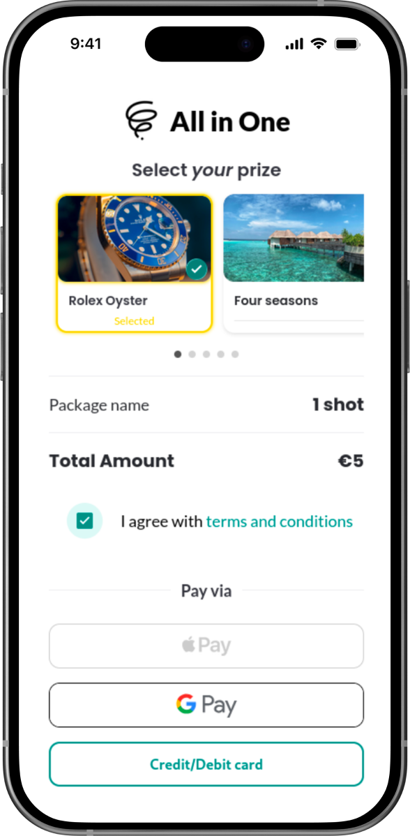 Display of Payment integrations