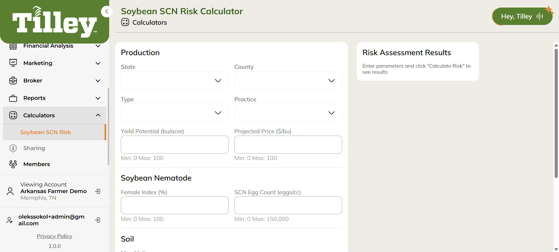 Display of Risk Analysis